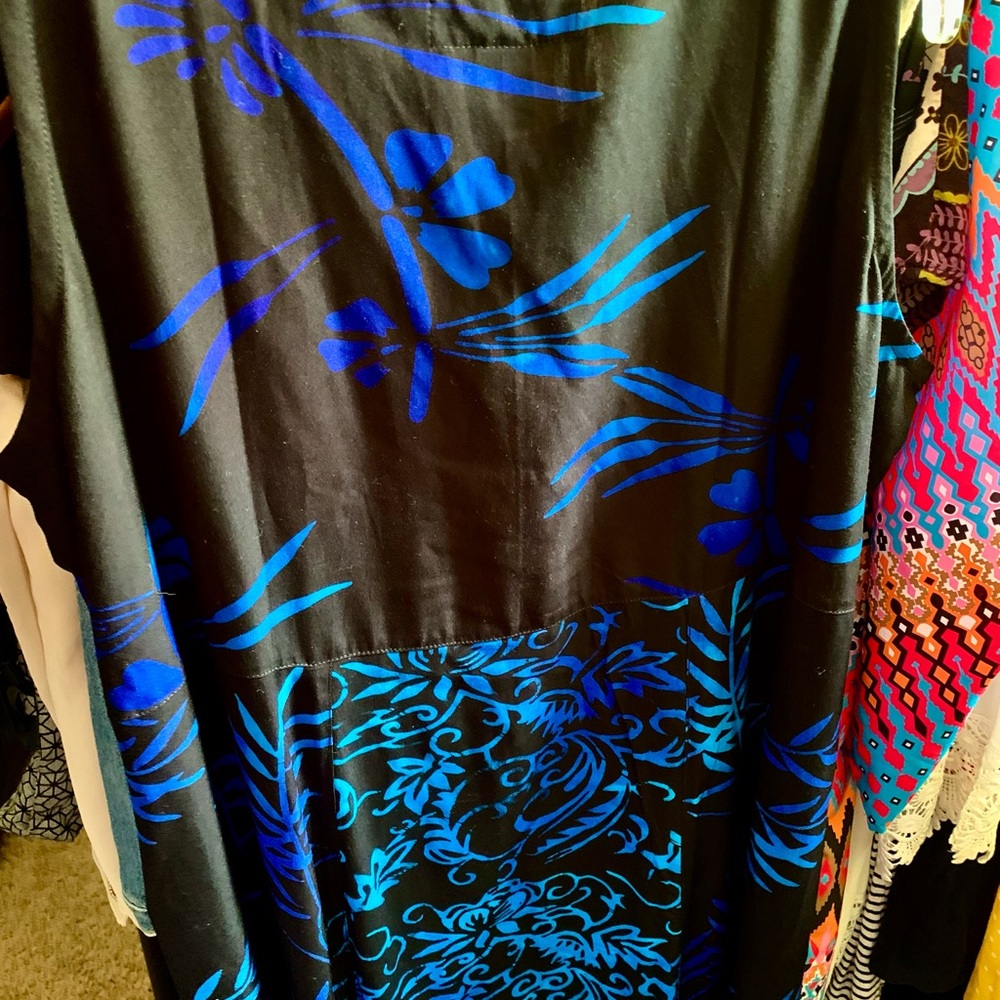NWT Tropical Tantrum Hawaii Twirl Slip Dress🌺🌸💙🌿 - Picture 3 of 12